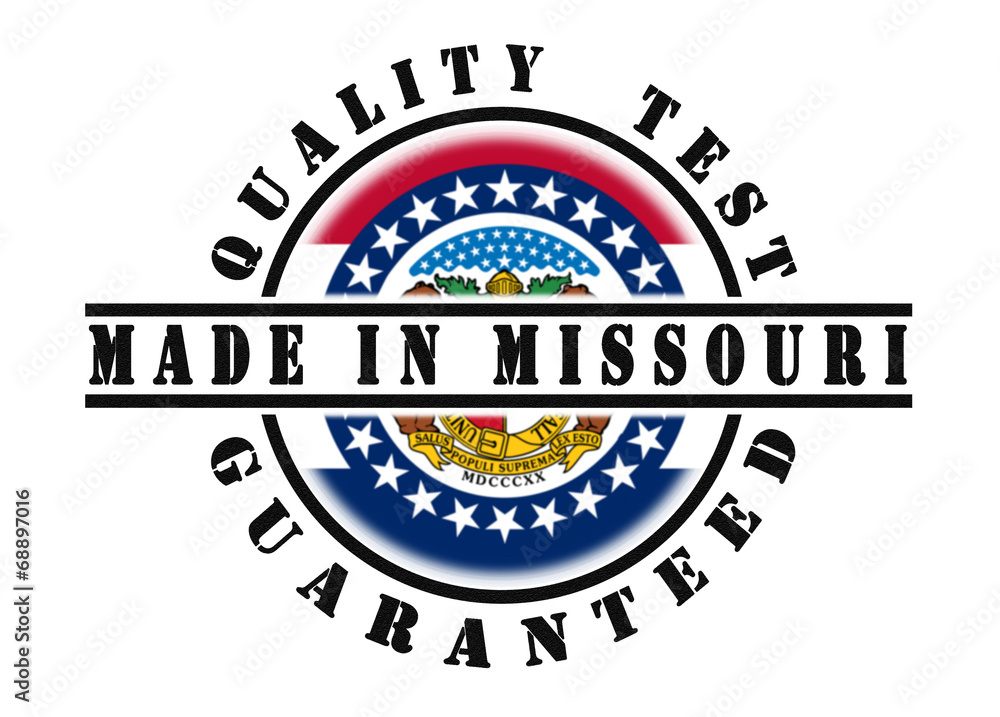 Obraz premium Quality test guaranteed stamp