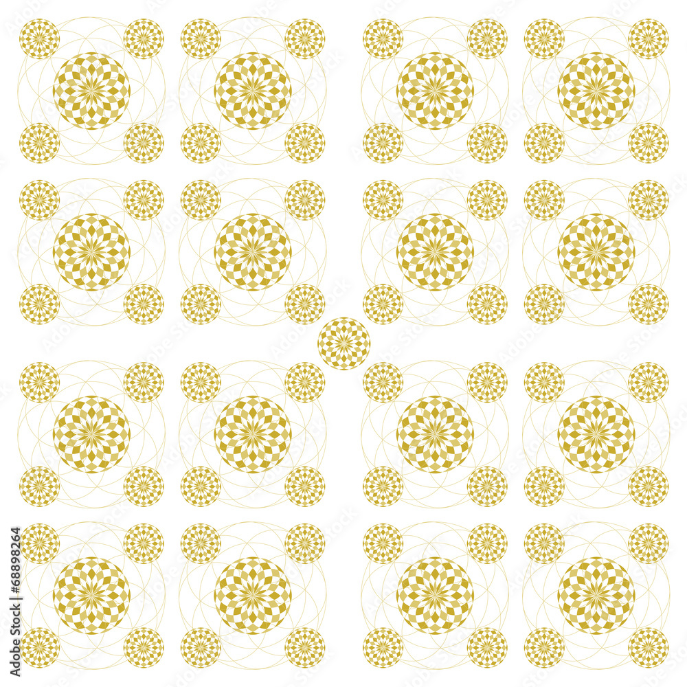 Seemless Gold colour Circular stripes Seemless Gold colour Circular stripes