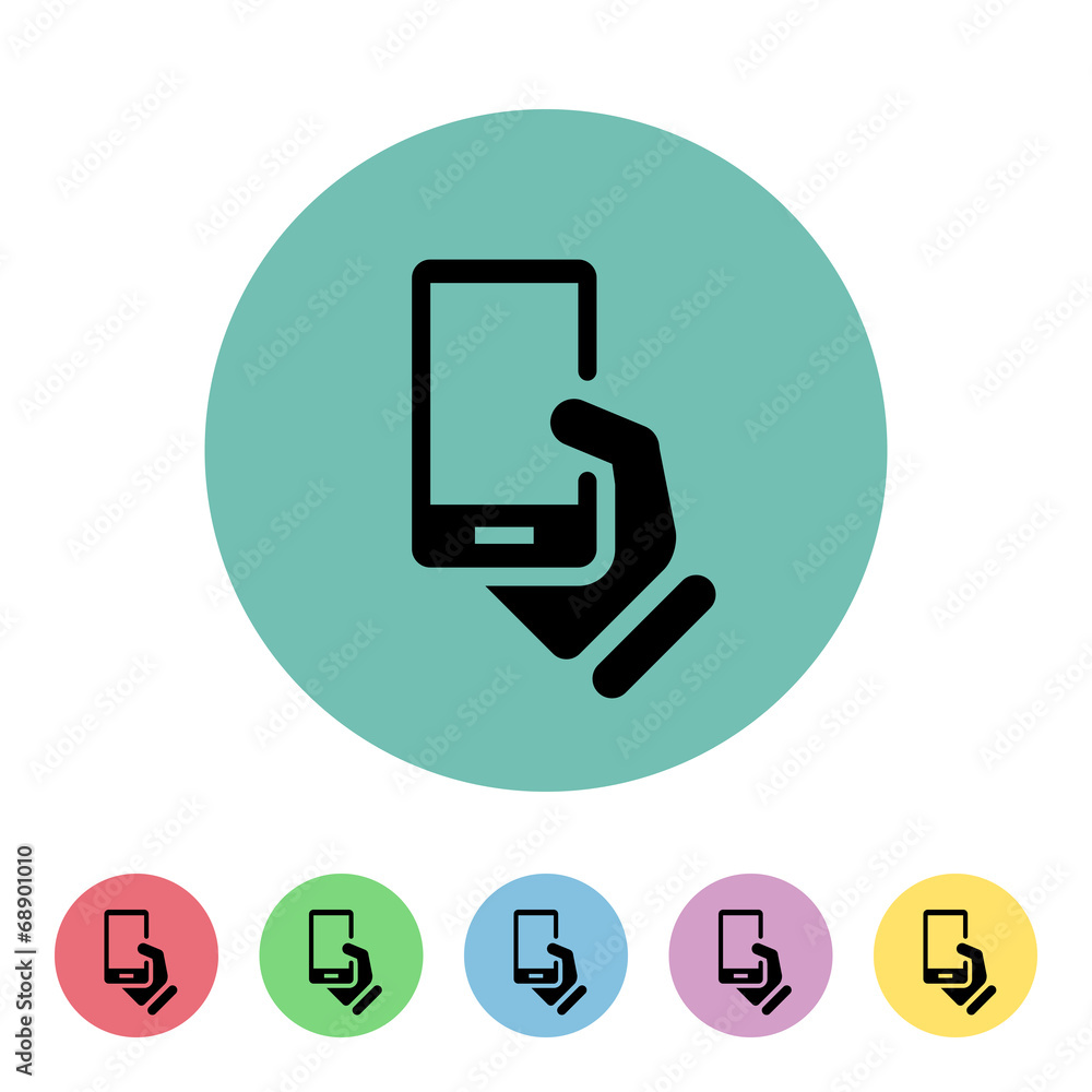 Flat App Button Flat App Button
