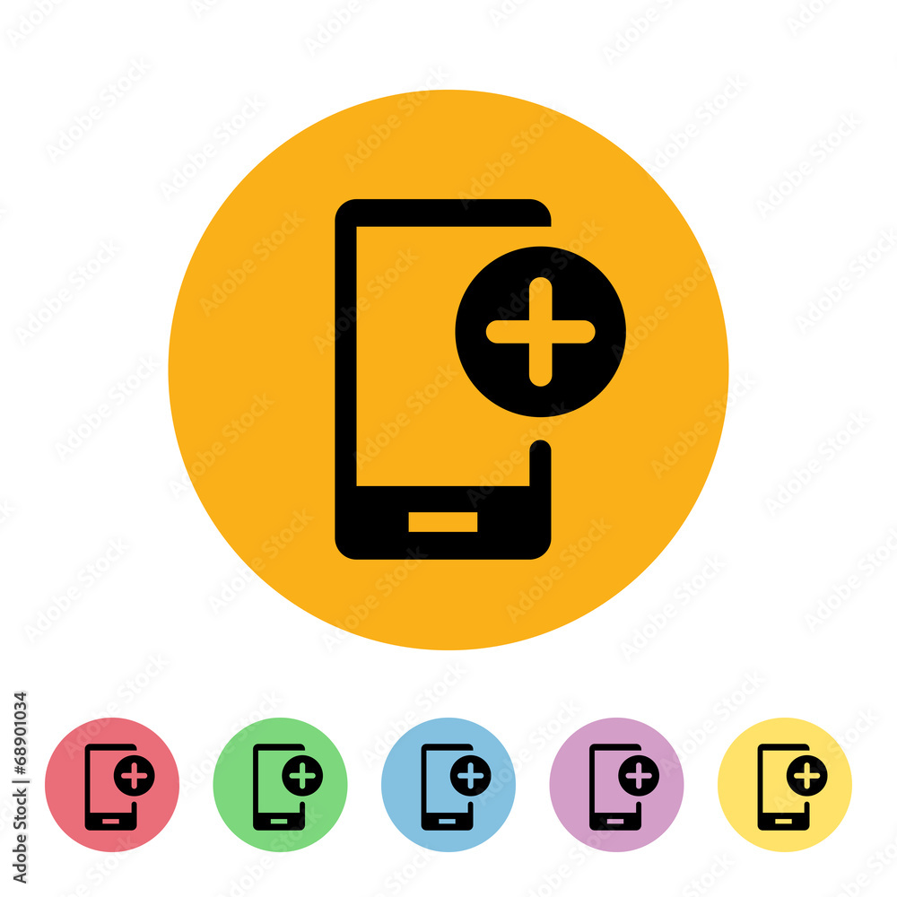 Flat App Button Flat App Button
