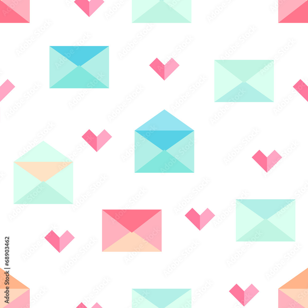 letter and heart seamless pattern letter and heart seamless pattern