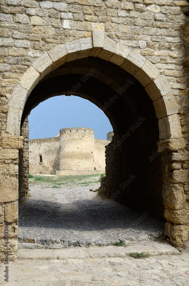 Gate to middle fortress bastion in old stronghold Akkerman