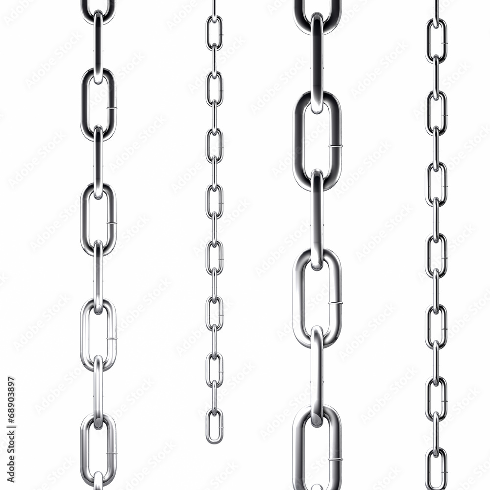 steel chain on white background steel chain on white background