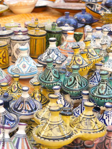 Sale of ceramic, typical of Morocco.