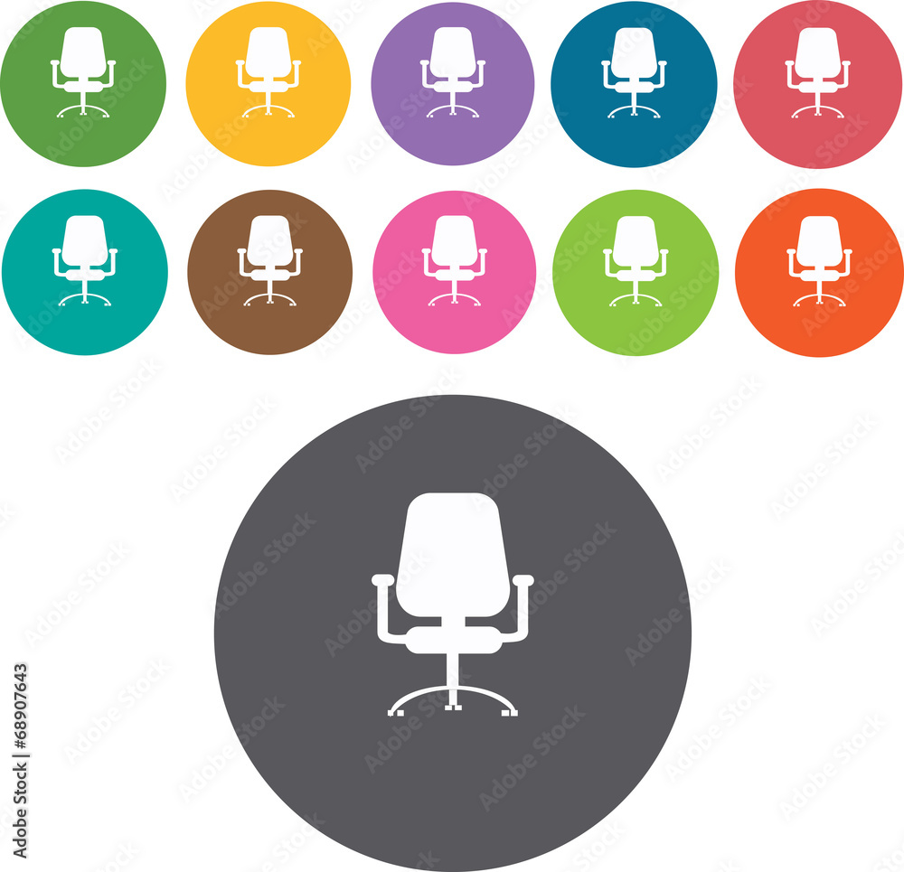 Chair Icons Set. Illustration eps10 Chair Icons Set. Illustration eps10