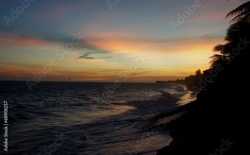 Sunset on the coast of Vietnam photo