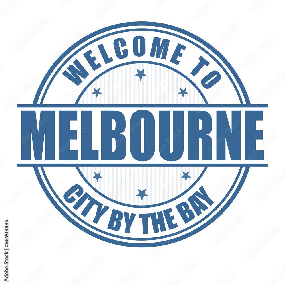 Welcome to Melbourne stamp Welcome to Melbourne stamp