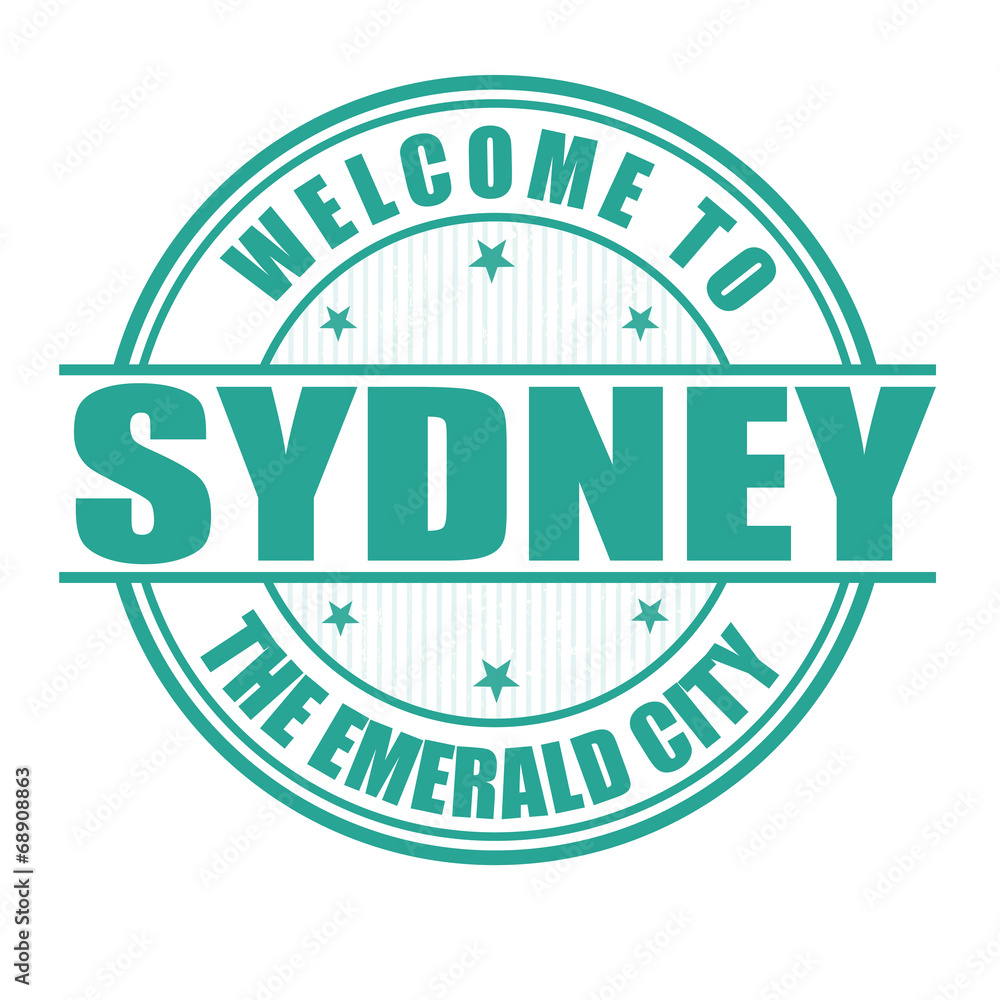 Welcome to Sydney stamp Welcome to Sydney stamp