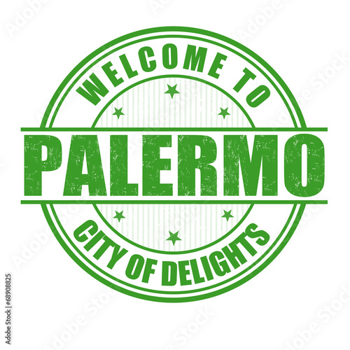 Welcome to Palermo stamp