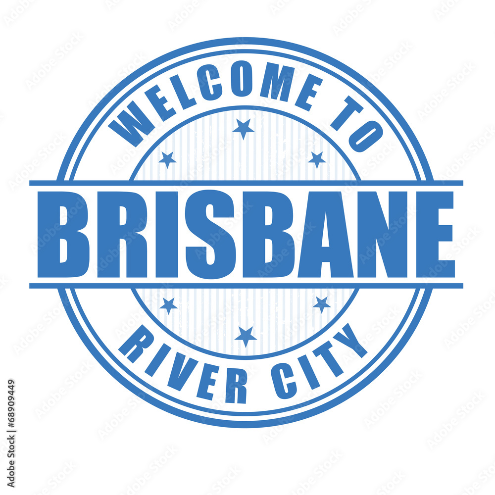 Welcome to Brisbane stamp Welcome to Brisbane stamp