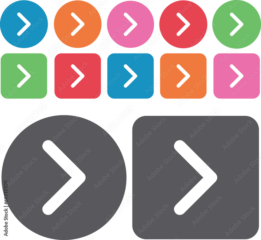 Arrow sign icon set. Illustration eps10 Arrow sign icon set. Illustration eps10