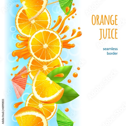 Orange juice border