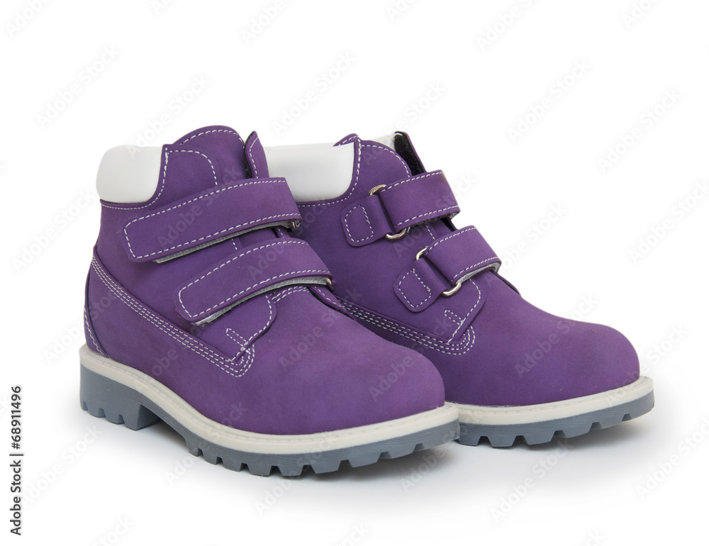 Purple children`s boots Purple children`s boots