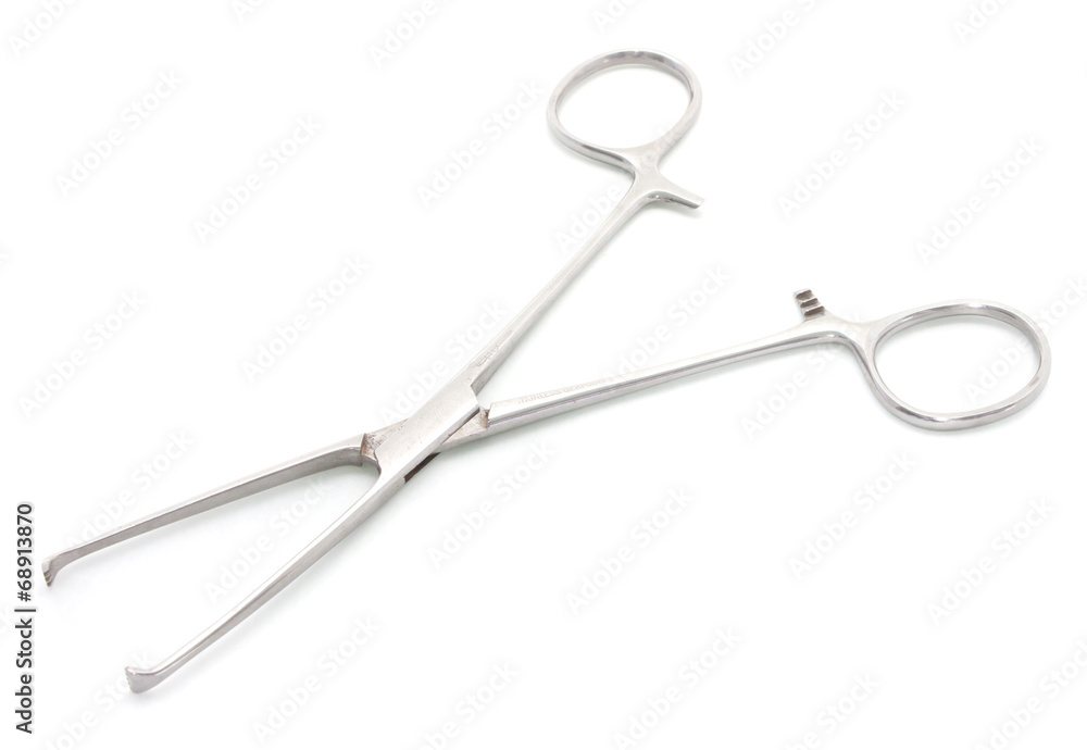 surgical instrument on a white background surgical instrument on a white background