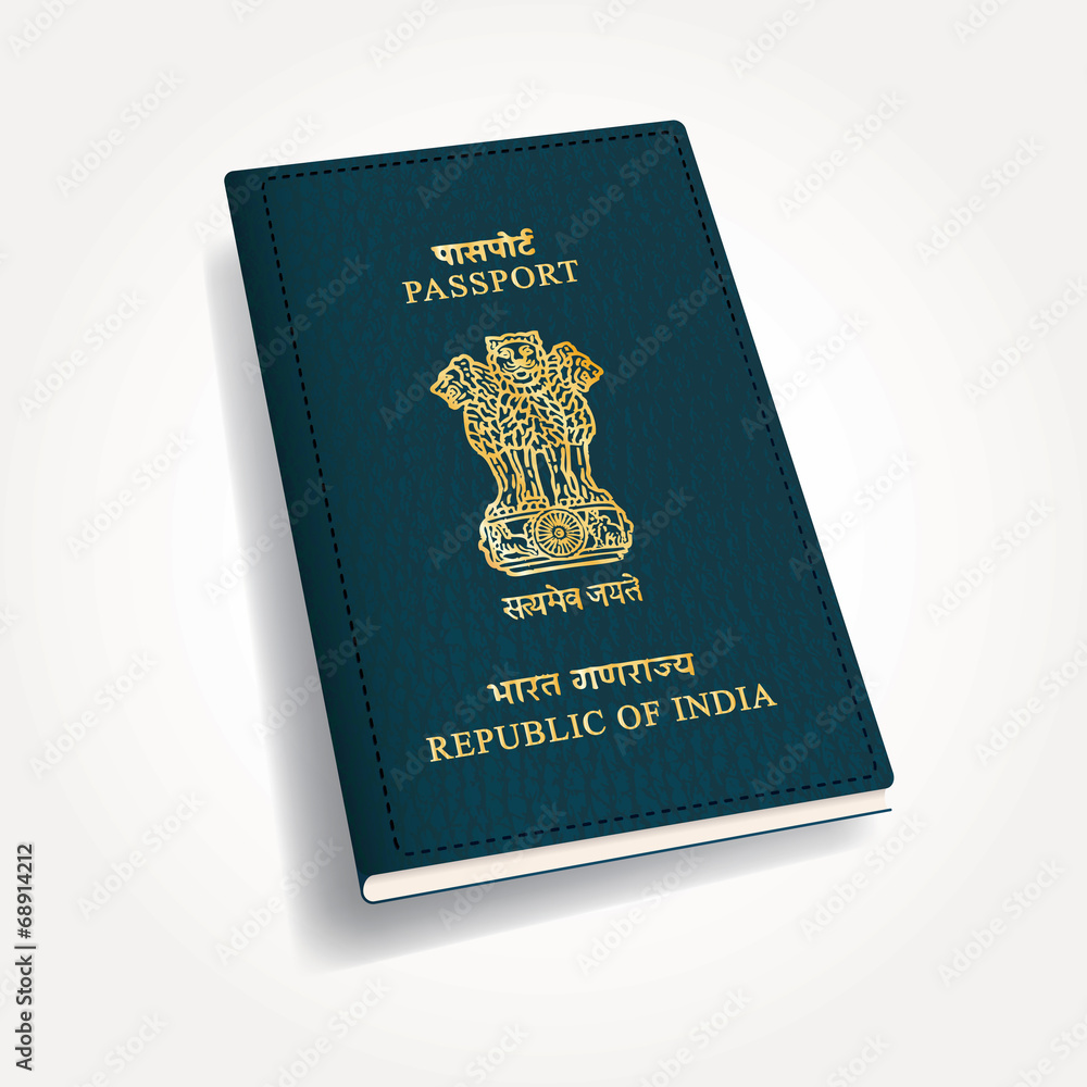 Indian Passport Stock Vector Adobe Stock