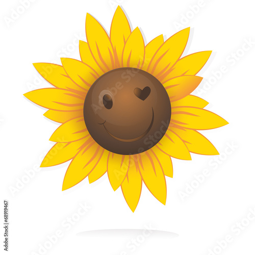 Fototapeta Naklejka Na Ścianę i Meble -  smiley flower