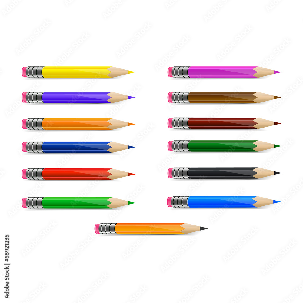 Set of color pencils Set of color pencils