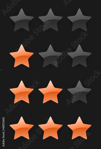 vector rating stars