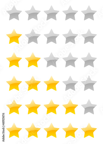 vector rating stars