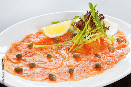 фотографія Salmon carpaccio