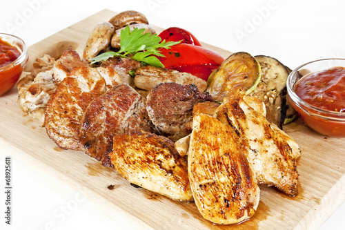 Grilled assorted plate