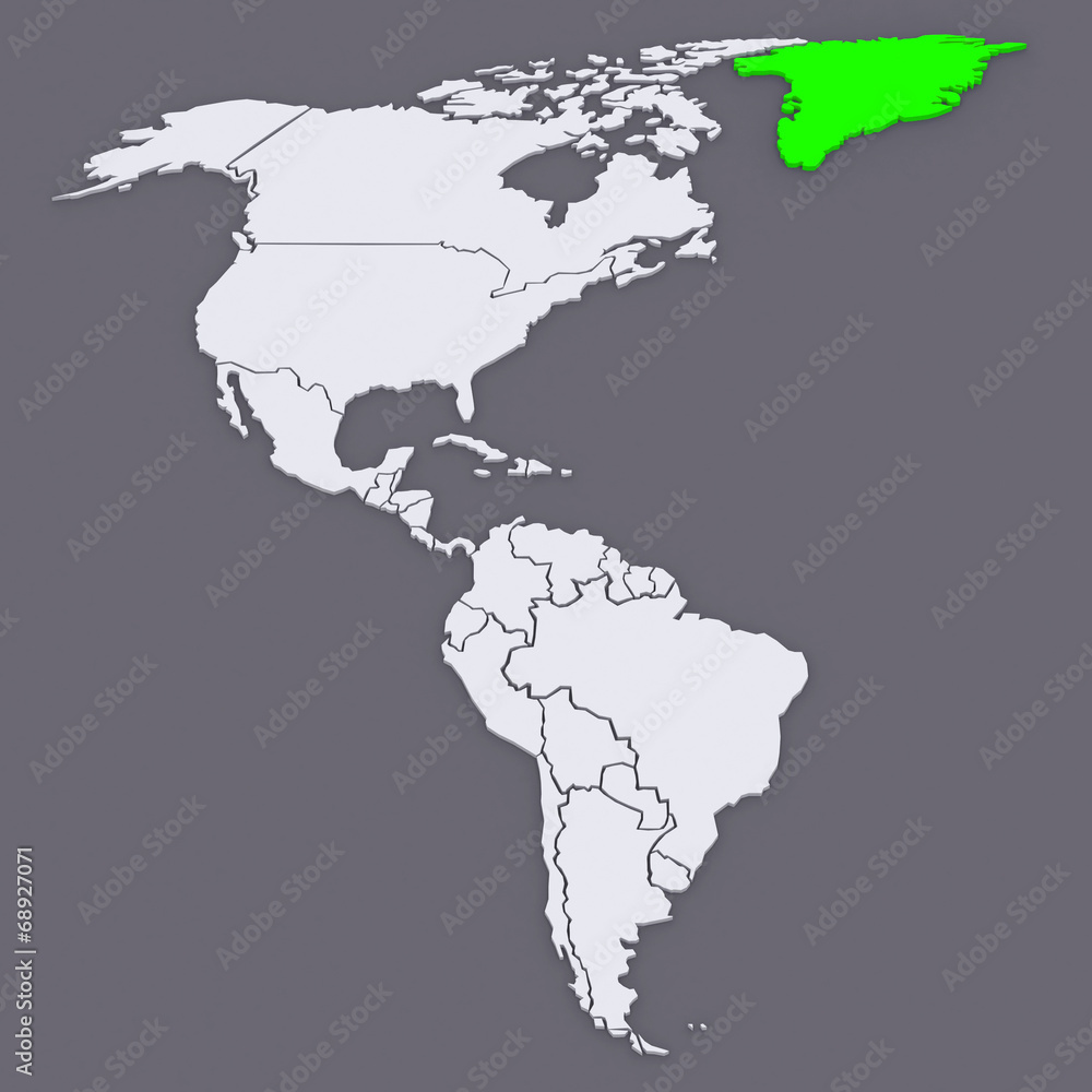 Fototapeta premium Map of worlds. Canada.