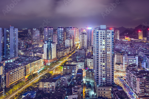 Guiyang  China Urban Night Scene