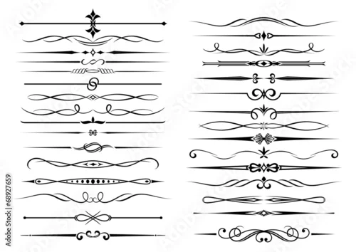 Fototapeta samoprzylepna zestaw elementów rocznika granicy