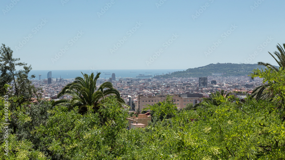 Landscape of Barcelona, Spain