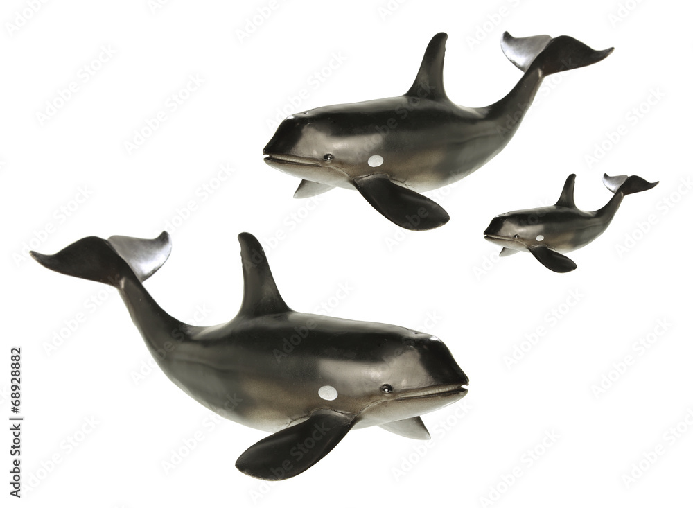 Obraz premium Zabawkowe Wieloryby