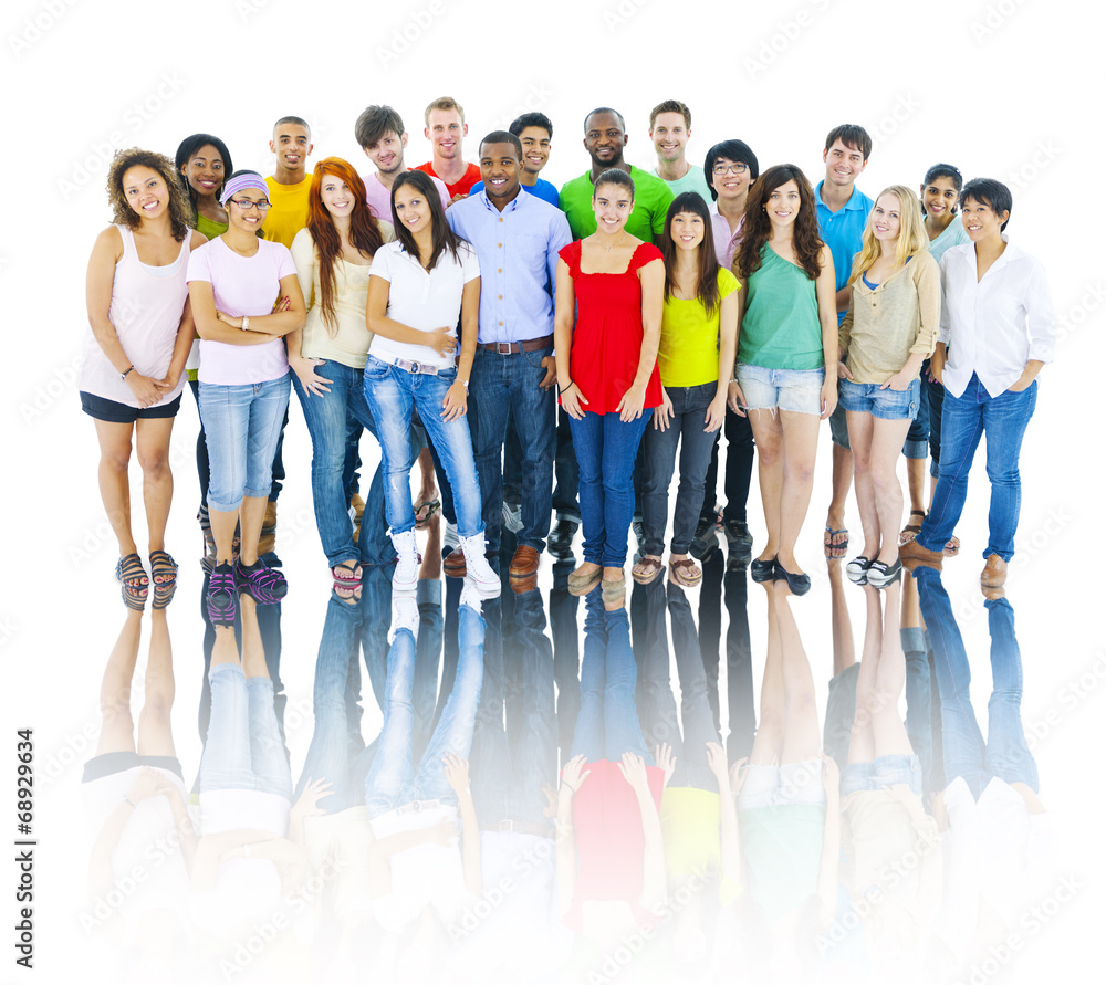 Obraz premium Ethnicity Diverse Group of People Smiling