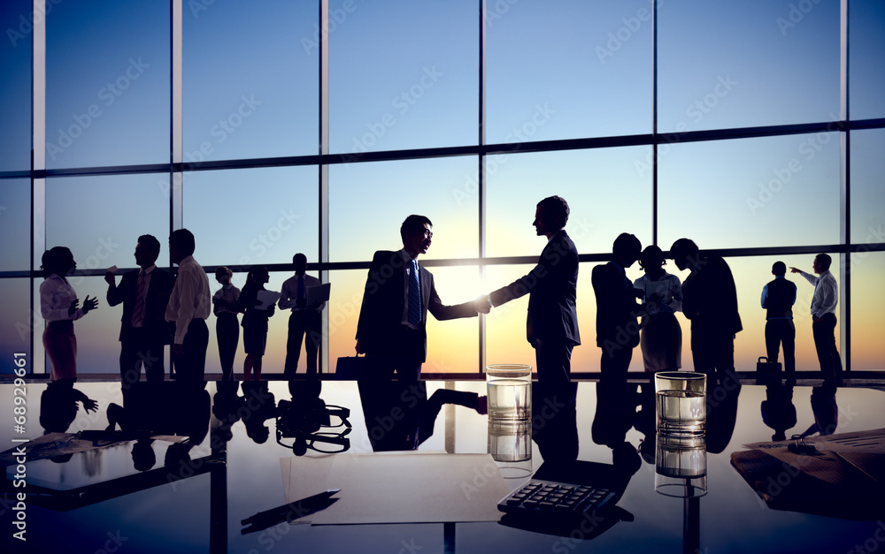 Two Isolated Businessmen Handshaking Two Isolated Businessmen Handshaking