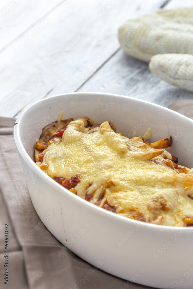 Chilli Cheese fries caserole Chilli Cheese fries caserole