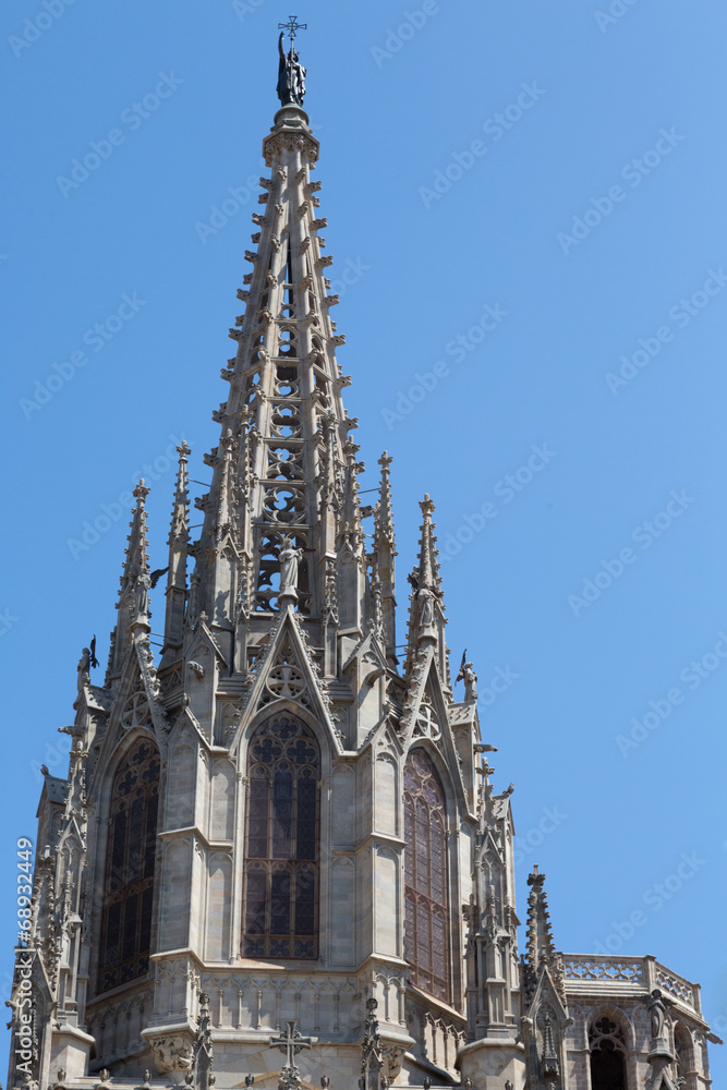 Spire on Barcelona Cathedral