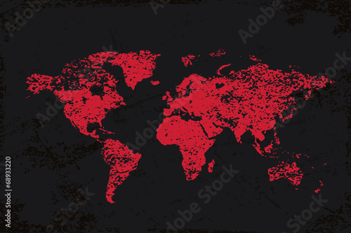 Globe icon vintage abstract grunge background, vector illustrati