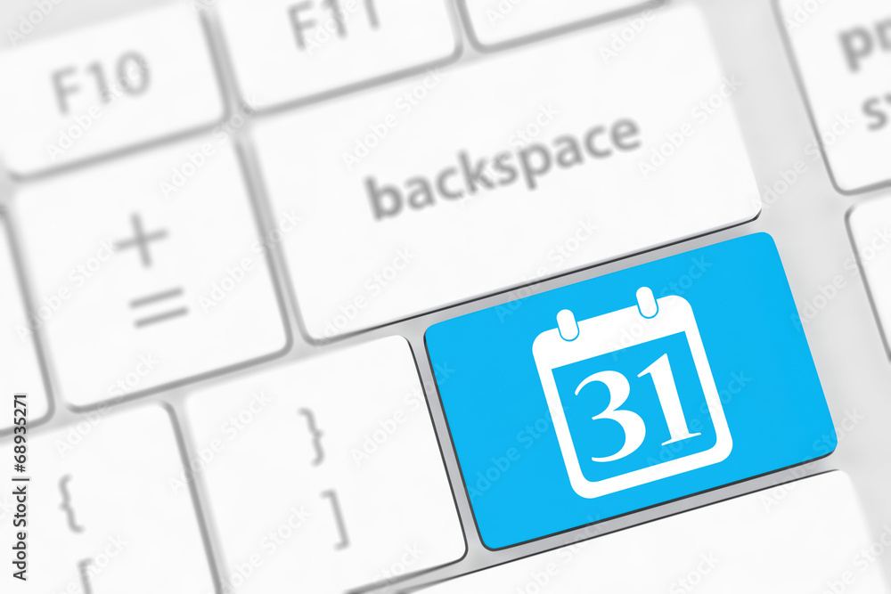Calendar Icon on Computer Keyboard Calendar Icon on Computer Keyboard