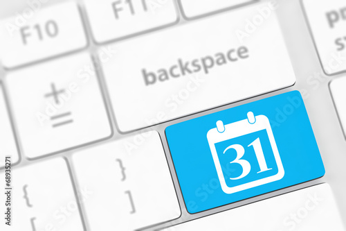 Calendar Icon on Computer Keyboard