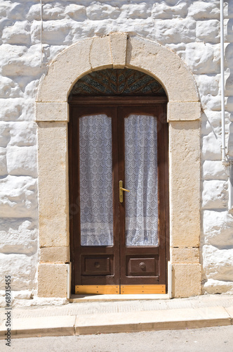 Wooden door. Minervino Murge. Puglia. Italy.