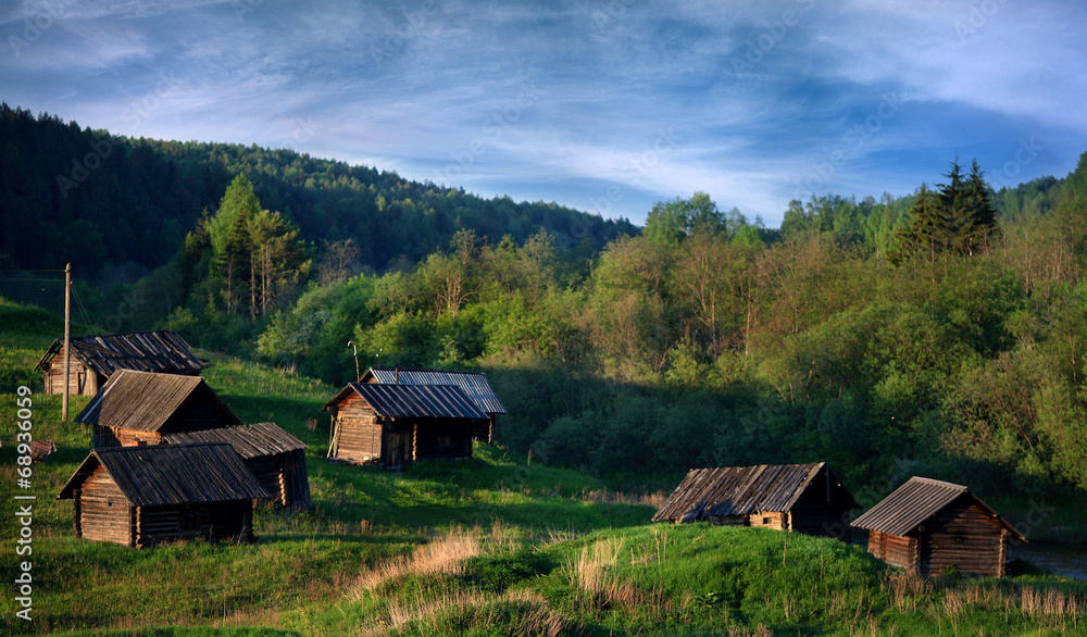 Summer in the village house Summer in the village house