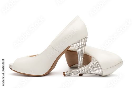 Ivory female wedding footwear