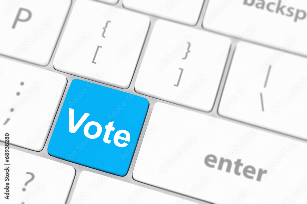 vote button on computer keyboard showing internet concept vote button on computer keyboard showing internet concept