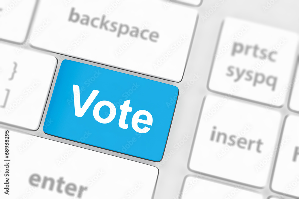 vote button on computer keyboard showing internet concept vote button on computer keyboard showing internet concept