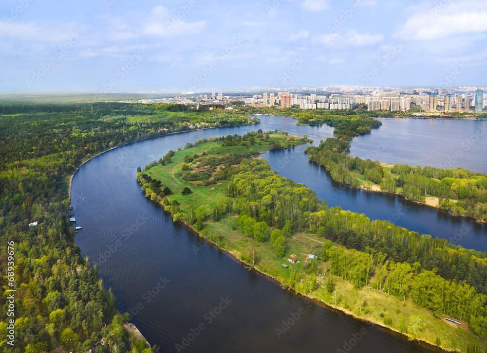 River in Moscow, Russia