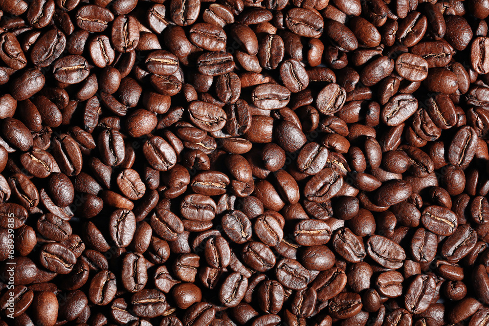 Fototapeta premium Tekstura ziaren kawy Arabica