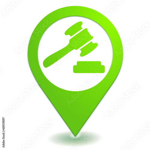 enchères sur symbole localisation vert