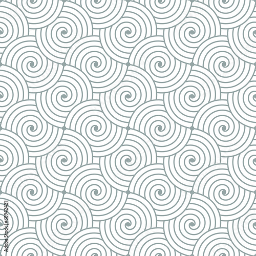 Seamless repetitive vector curvy waves pattern background