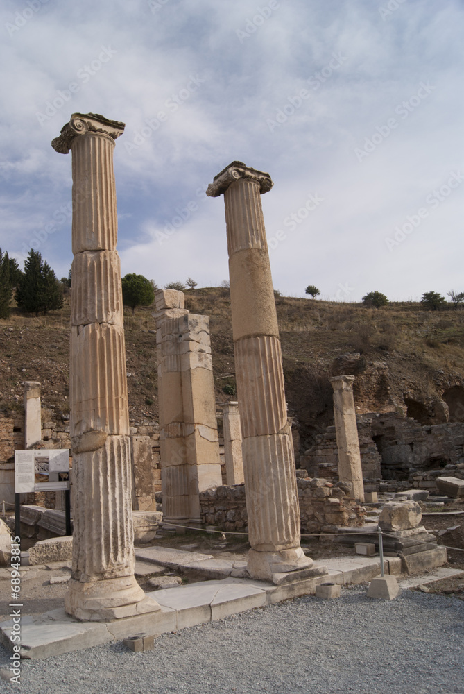 Columns in Ephesus