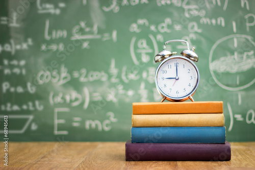 Back to school, books and an alarm clock