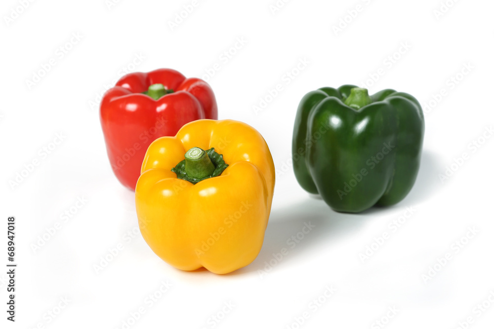 Bell Pepper isolated on a white background with shadow Bell Pepper isolated on a white background with shadow