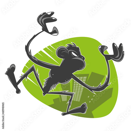 affe schimpanse stadt urban